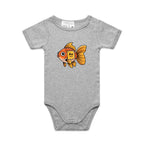 Gold Fish Periodic Table AS Colour Baby Bodysuit