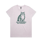 Cat, Did Somebody Say Snack? - Womens T-shirt
