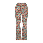 Coffee Van High Waist Crossover Tummy Control Flare Leggings High Waist Flare Leggings Coffee Printed Offshore