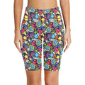 Sticker Music Women's Bike Shorts With Side Pockets Women's Bike Shorts Music Printed Offshore