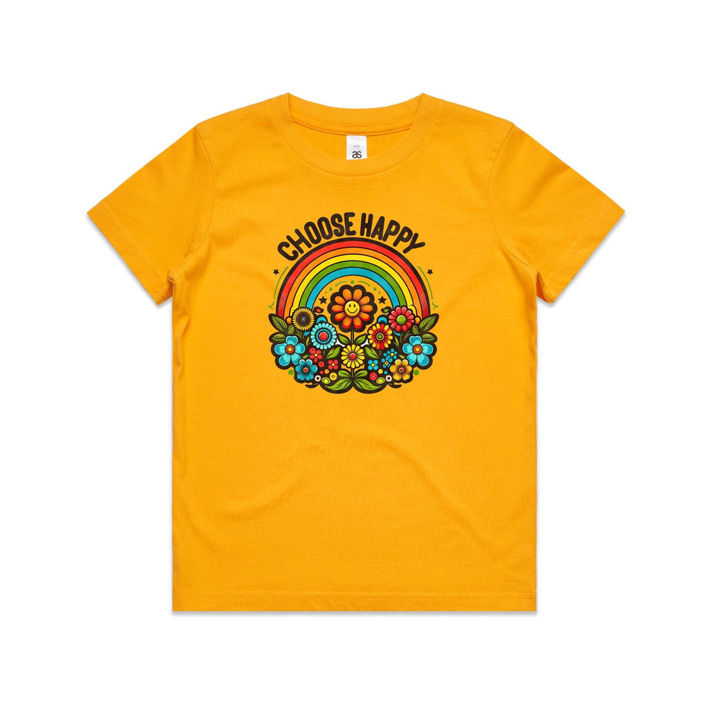 Choose Happy - Kids Youth Staple Tee