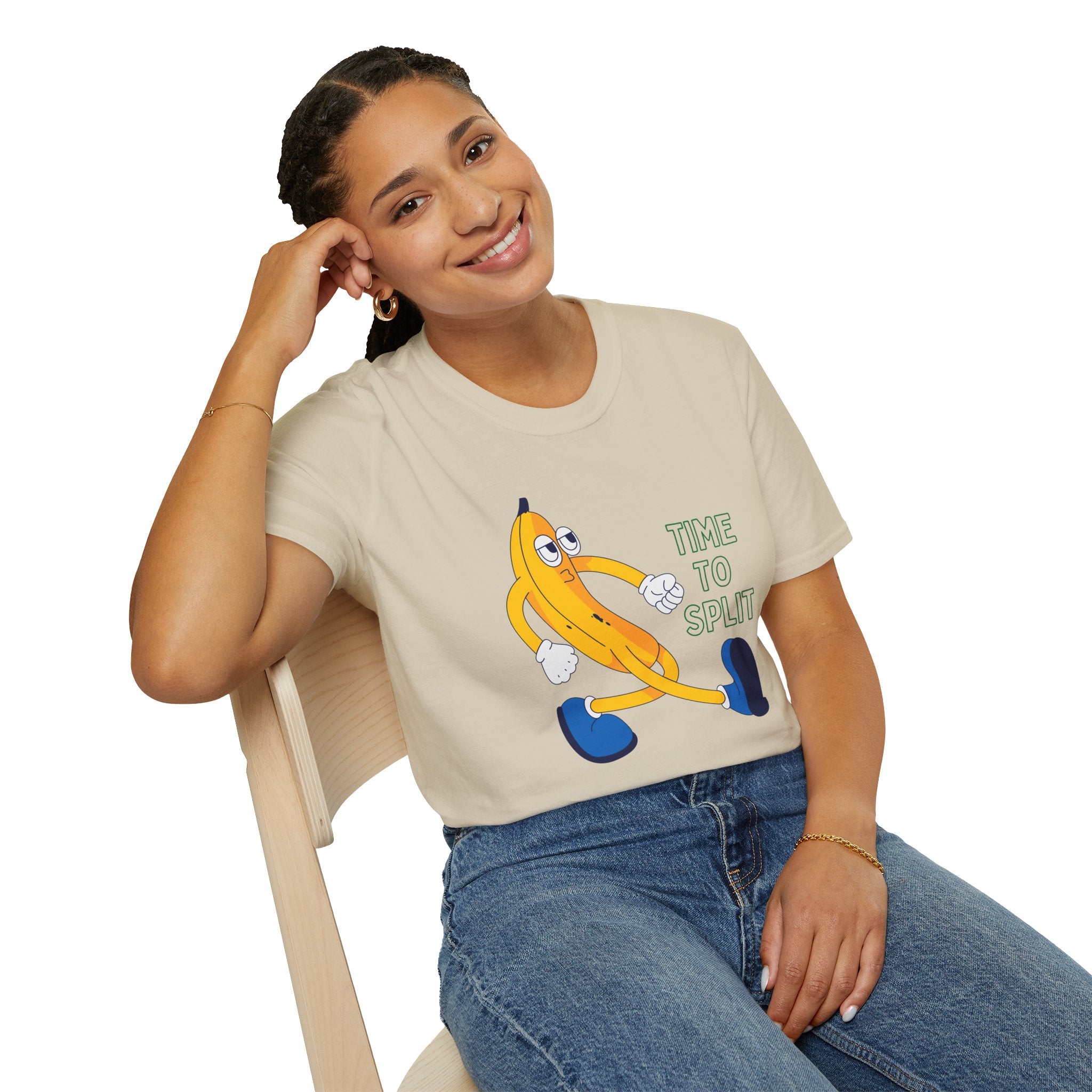 Banana, Time To Split - Unisex Softstyle T-Shirt