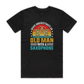 Never Underestimate An Old Man With A Saxophone - Men's AS Colour T-shirt