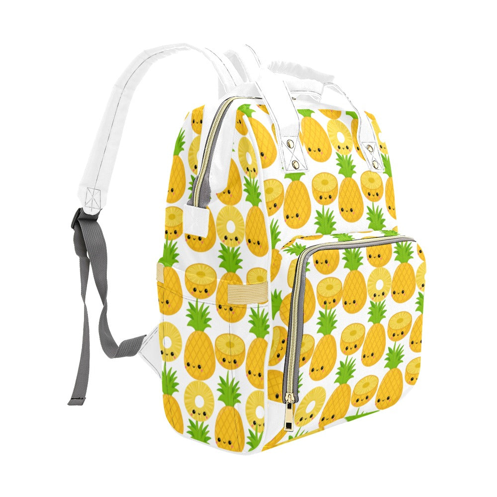 Happy Pineapples - Multi-Function Backpack, Nappy / Diaper Bag