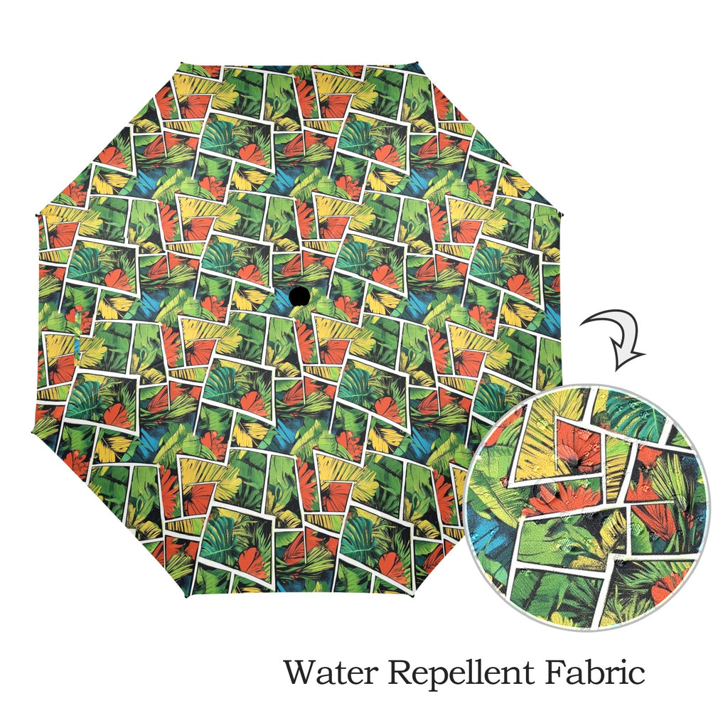 Tropical Comic Book Style Umbrella