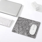 Black And White Leather Mouse Pad Leather Mouse Pad Printed Offshore