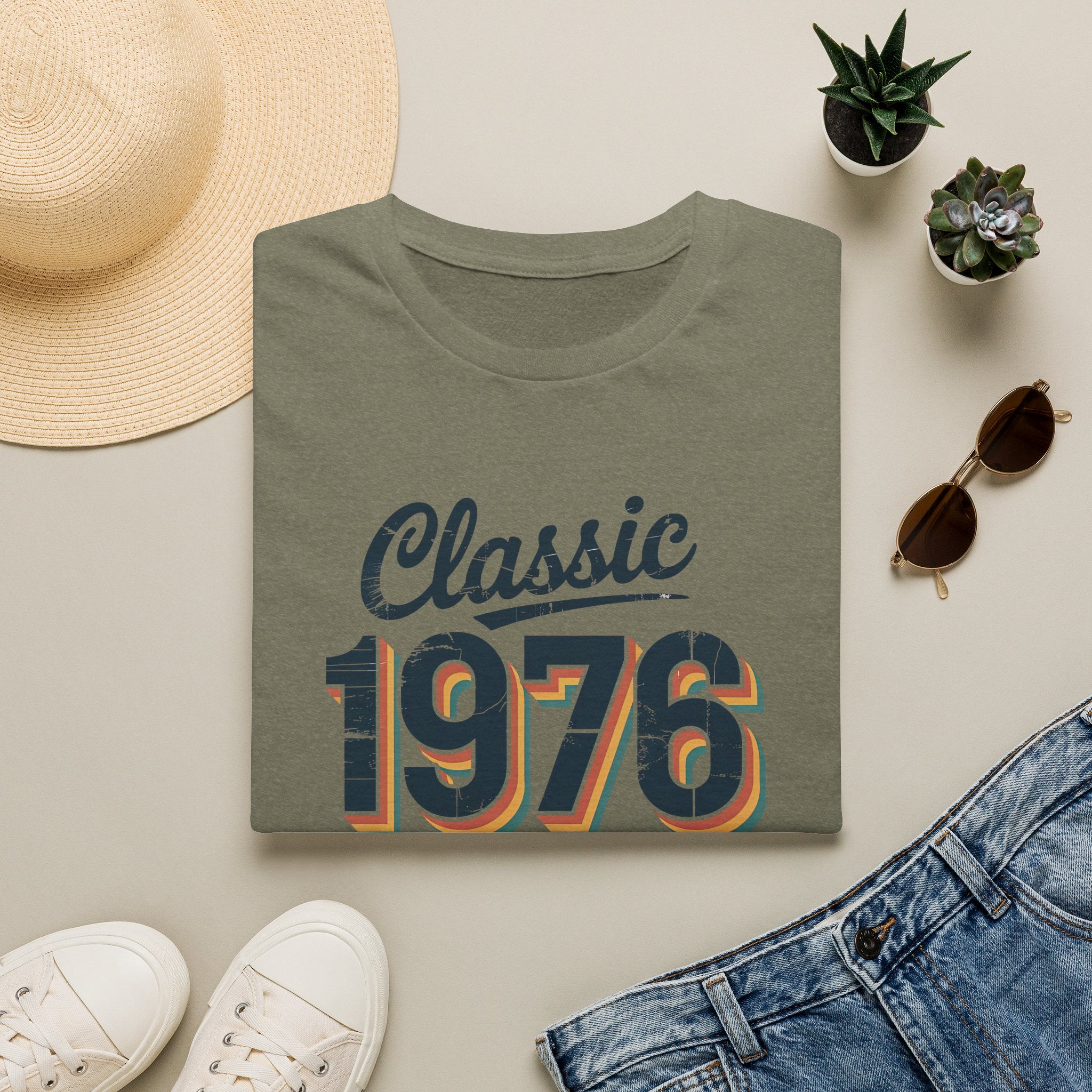 Turning 50, Classic 1976 Unisex Softstyle T-Shirt T-Shirt Australian Printer Birthday