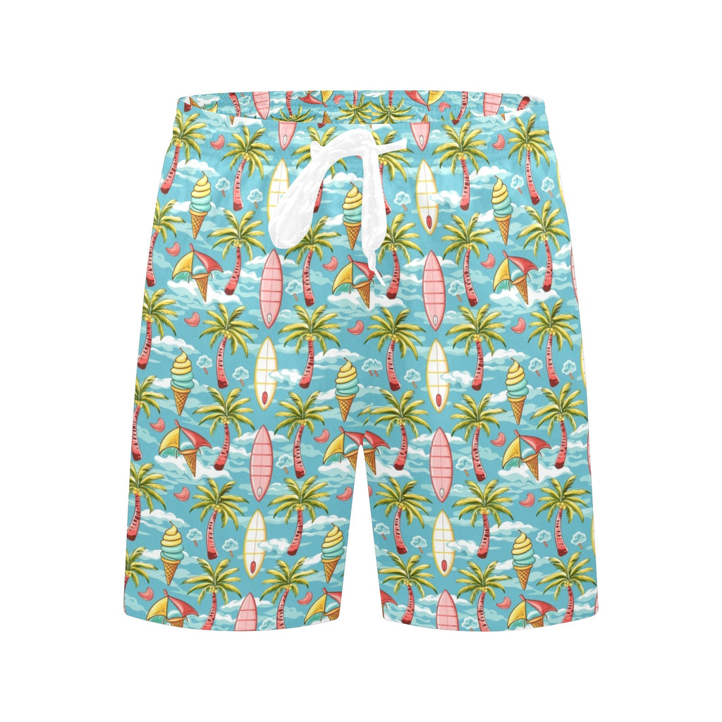 Summer Surf Men's Mid-Length Beach Shorts Men's Mid-Length Beach Shorts Printed Offshore Surf