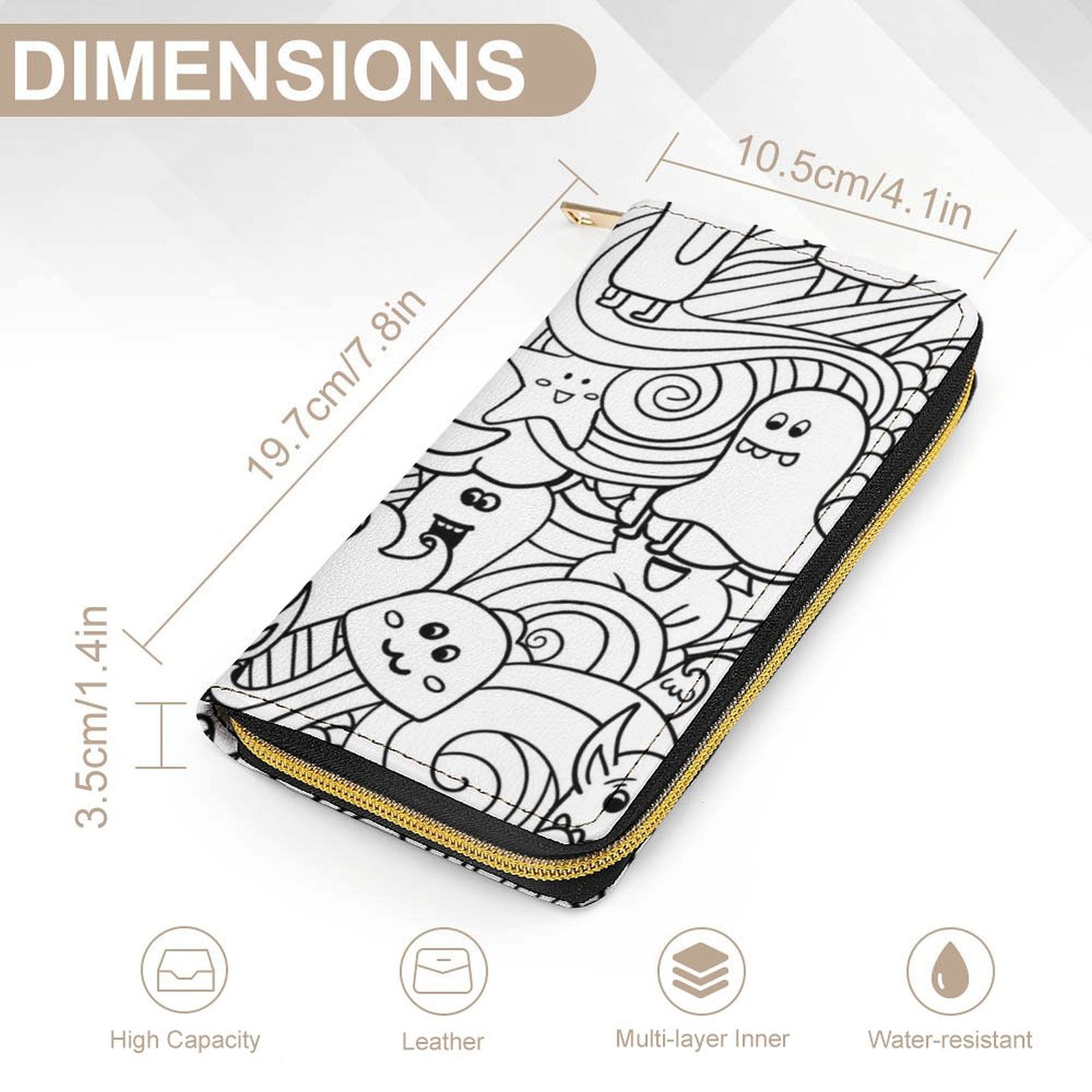 Black And White Creatures -  PU Leather Wallet