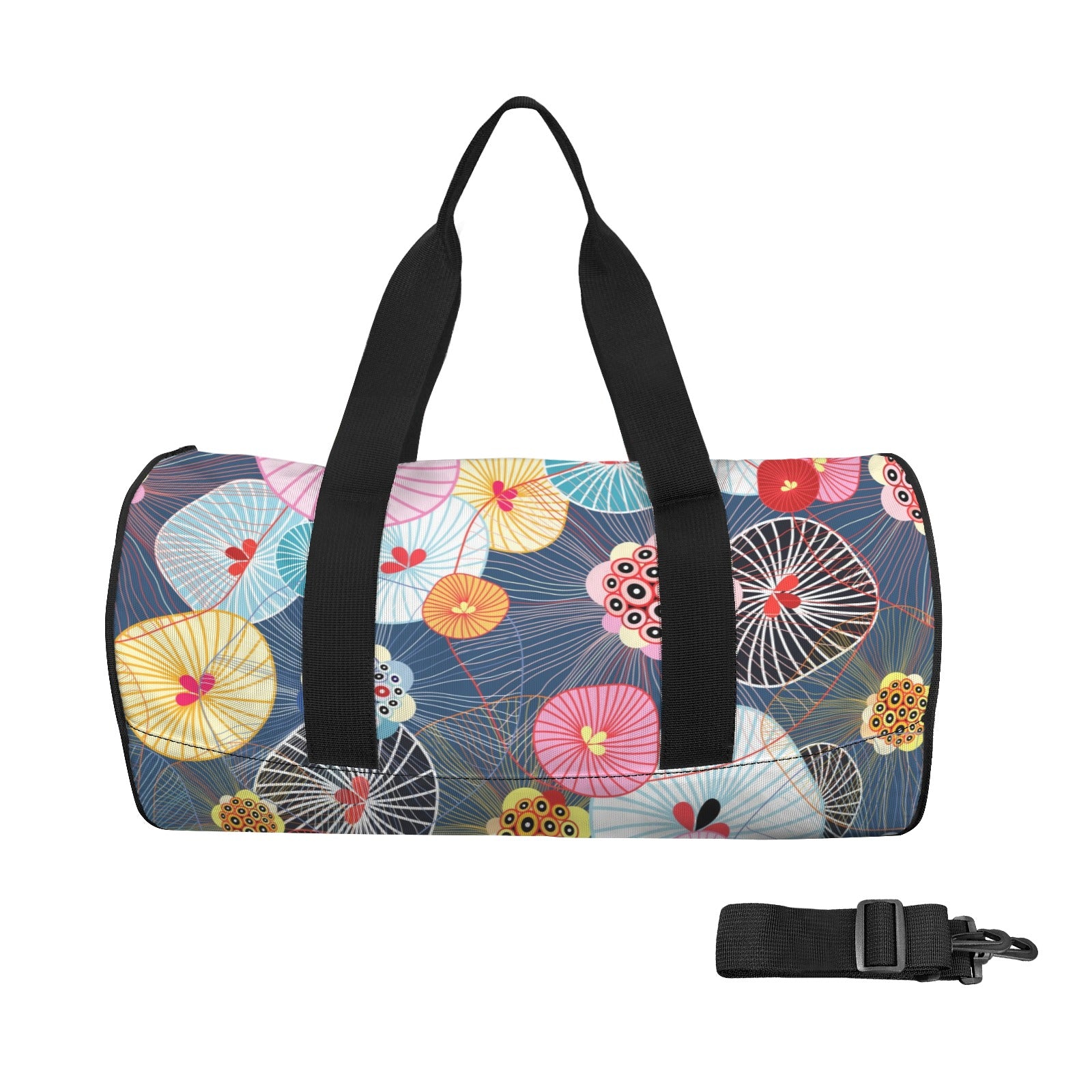 Abstract Floral Duffle Bag one size Duffle Bag Printed Offshore