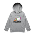 Dramatic Unicorn Goose Kid's AS Colour Hoodie Grey Marle Kids Hoodie animal Printed In Australia
