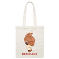 Beefcake - Parcel Canvas Tote Bag Default Title Small Tote Bag animal Fitness Printed In Australia