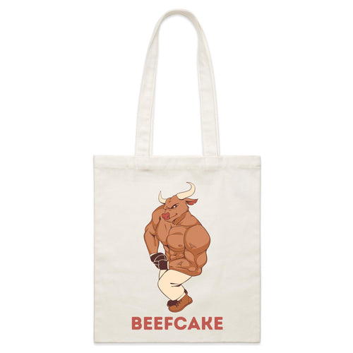 Beefcake - Parcel Canvas Tote Bag Default Title Small Tote Bag animal Fitness Printed In Australia
