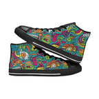Crazy Characters - Kids High Top Canvas Shoes