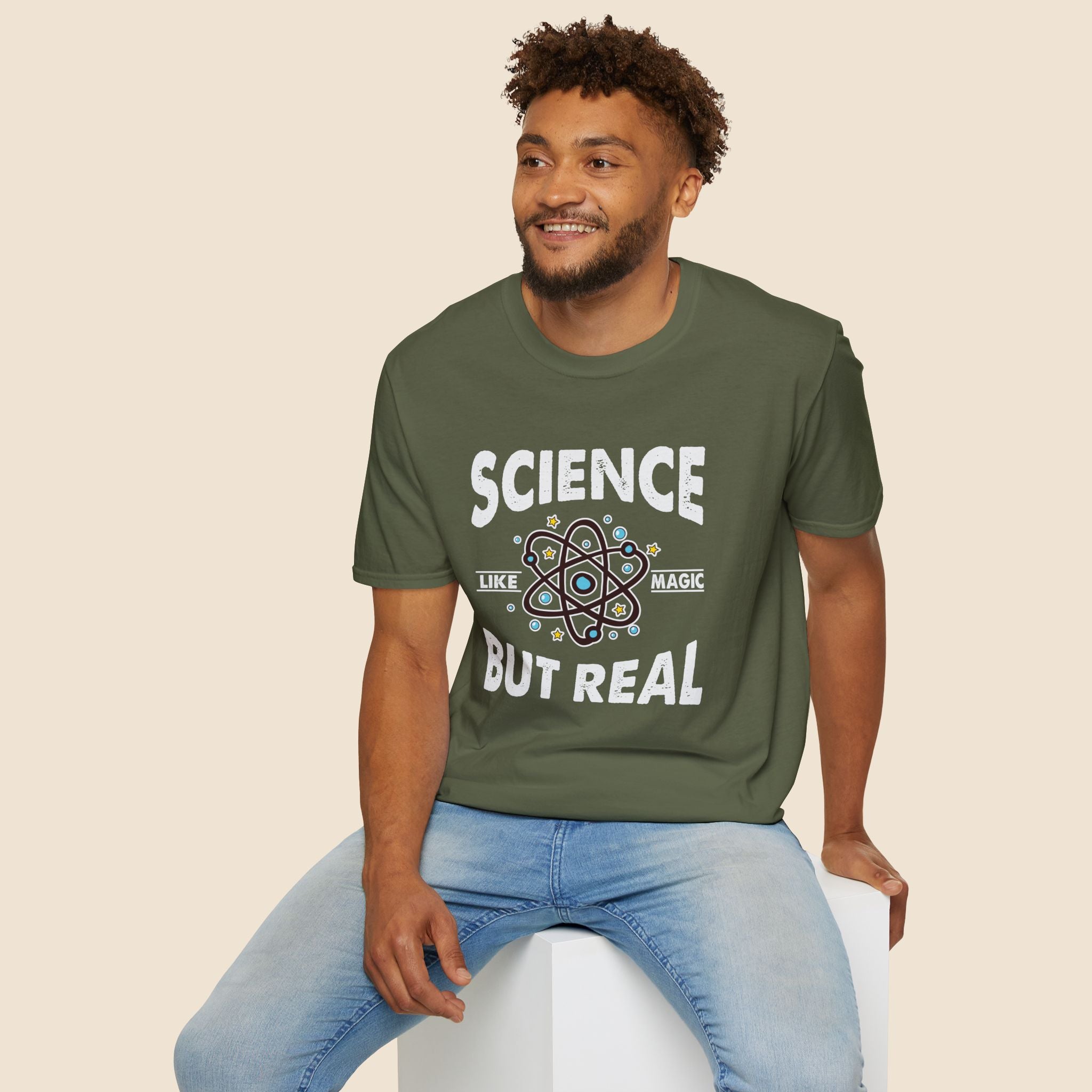 Science, Like Magic But Real Unisex T-Shirt Unisex Adult T-shirt Globally Fulfilled Science
