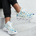 Watercolour Floral Women's Twisted Sole Sneakers