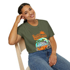 Hello Sunshine, Beach Van - Unisex Softstyle T-Shirt
