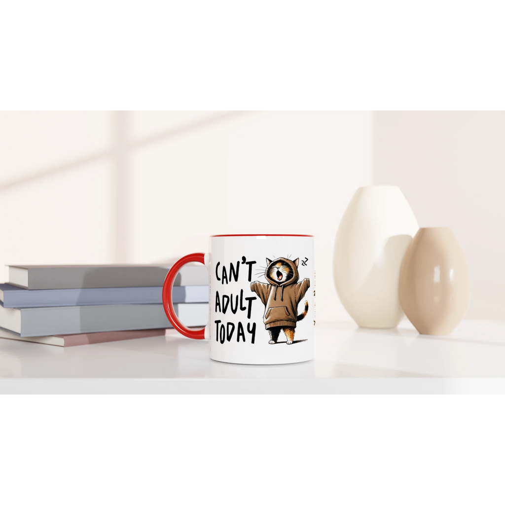 Personalise - Can't Adult Today - 11oz Ceramic Mug Personalised 11oz Mug animal Globally Fulfilled