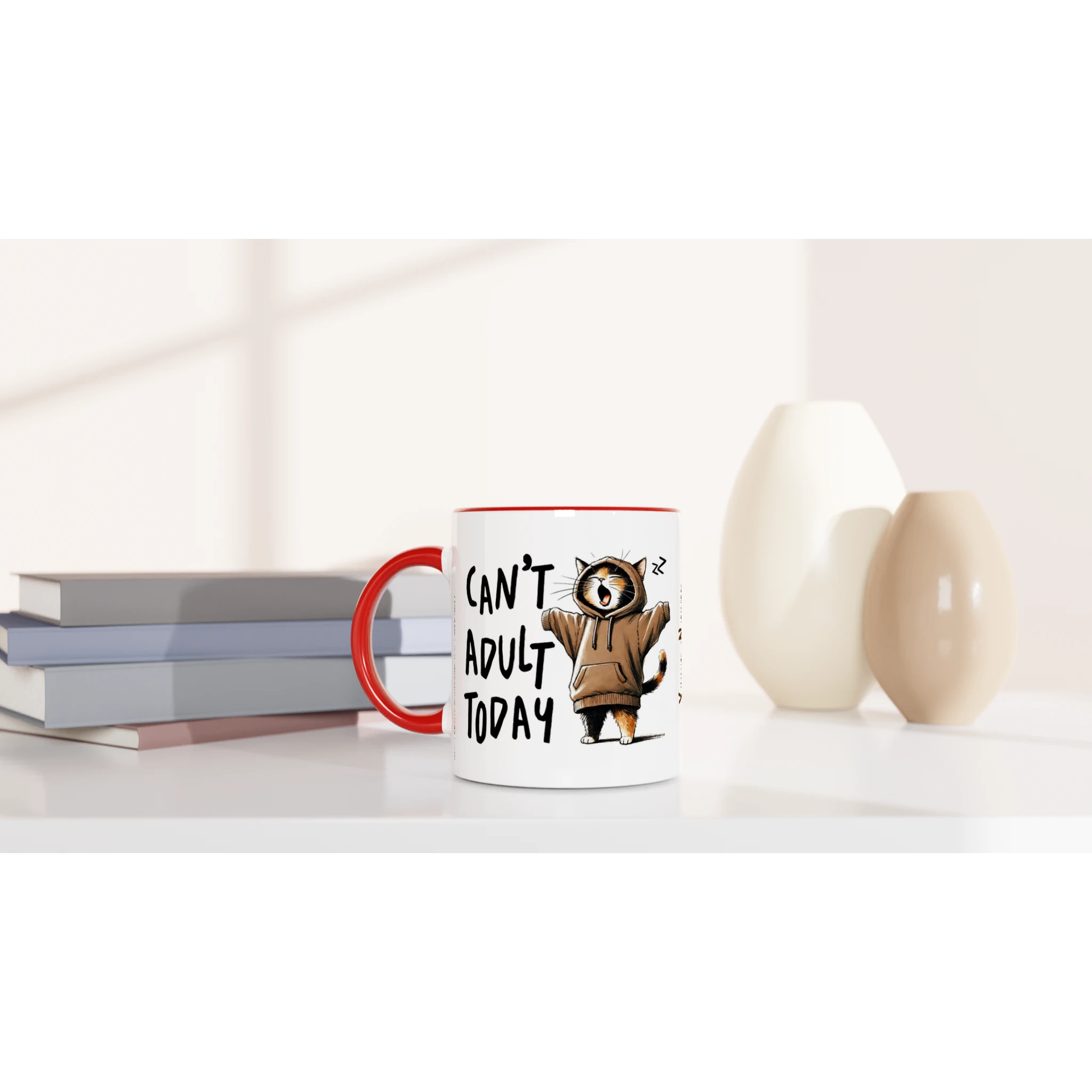 Personalise - Can't Adult Today - 11oz Ceramic Mug Personalised 11oz Mug animal Globally Fulfilled
