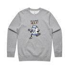 Life Is Short, Milk It - AS Colour Stencil Crew Grey Marle Sweatshirt Fitness Printed In Australia
