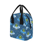 Cute Aliens in UFOs - Zipper Lunch Bag Zipper Lunch Bag Printed Offshore