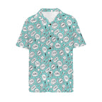 Comic Book Speech Bubbles Men's Short Sleeve Hawaiian Shirt Men's Hawaiian Shirt (New) comic Printed Offshore