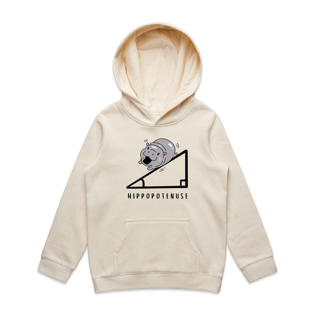 Hippopotenuse Hippo Hypotenuse Kids AS Colour Hoodie