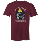 I'm The Family Tech Support - Mens T-Shirt Burgundy Mens T-shirt Printed In Australia Tech