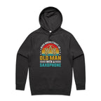 Never Underestimate An Old Man With A Saxophone - Men's AS Colour Hoodie