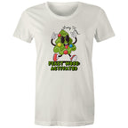 Christmas Feast Mode Activated - Womens T-shirt Natural Womens Christmas T-shirt Christmas Printed In Australia
