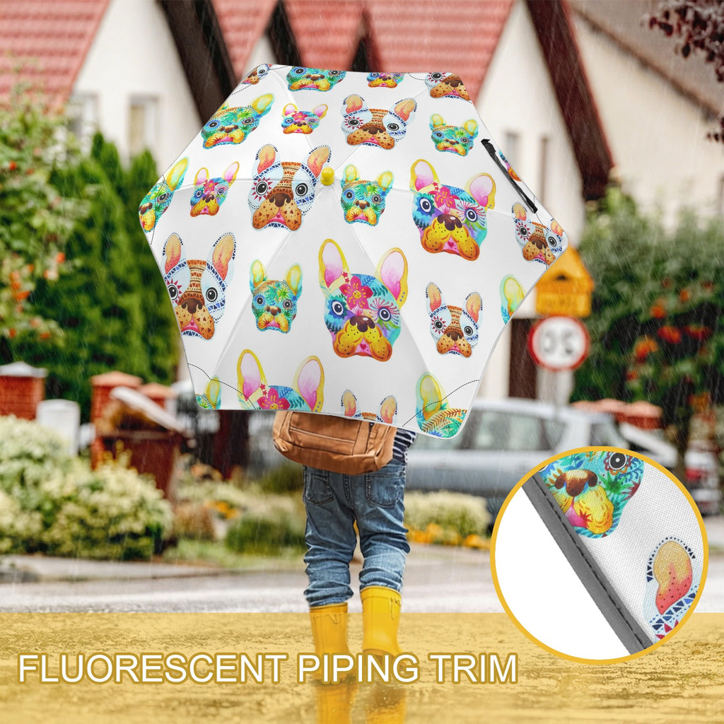 French Bulldog Kids Safe Round Corner Umbrella Kids Safe Round Corner Umbrella animal Printed Offshore