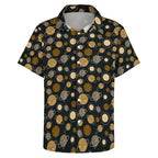 Planets Women's Collared Pocketless Short Sleeve Shirt
