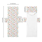 Cute Bugs Beach Chair Towel Cover with Side Pockets