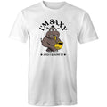 I'm Saxy And I Know It, Saxophone Hippo - Mens T-Shirt White Mens T-shirt animal Music Printed In Australia