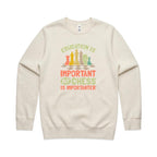 Chess And Education - AS Colour Stencil Crew Sweatshirt Ecru Sweatshirt Chess Games Printed In Australia