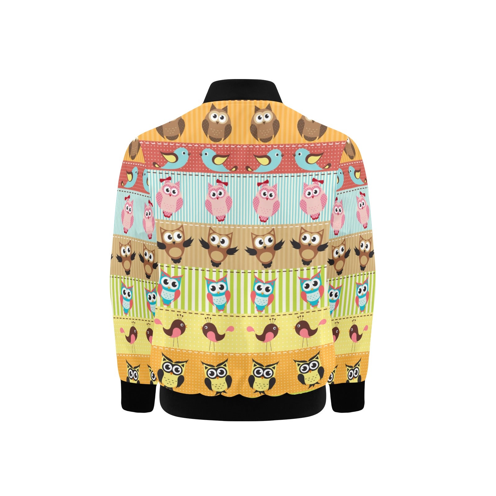 Cartoon Birds Kids Bomber Jacket Kids Bomber Jacket animal Birds Printed Offshore