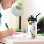 Guitar Music - Kids Water Bottle with Chug Lid (12 oz) Kids Water Bottle with Chug Lid Music Printed Offshore