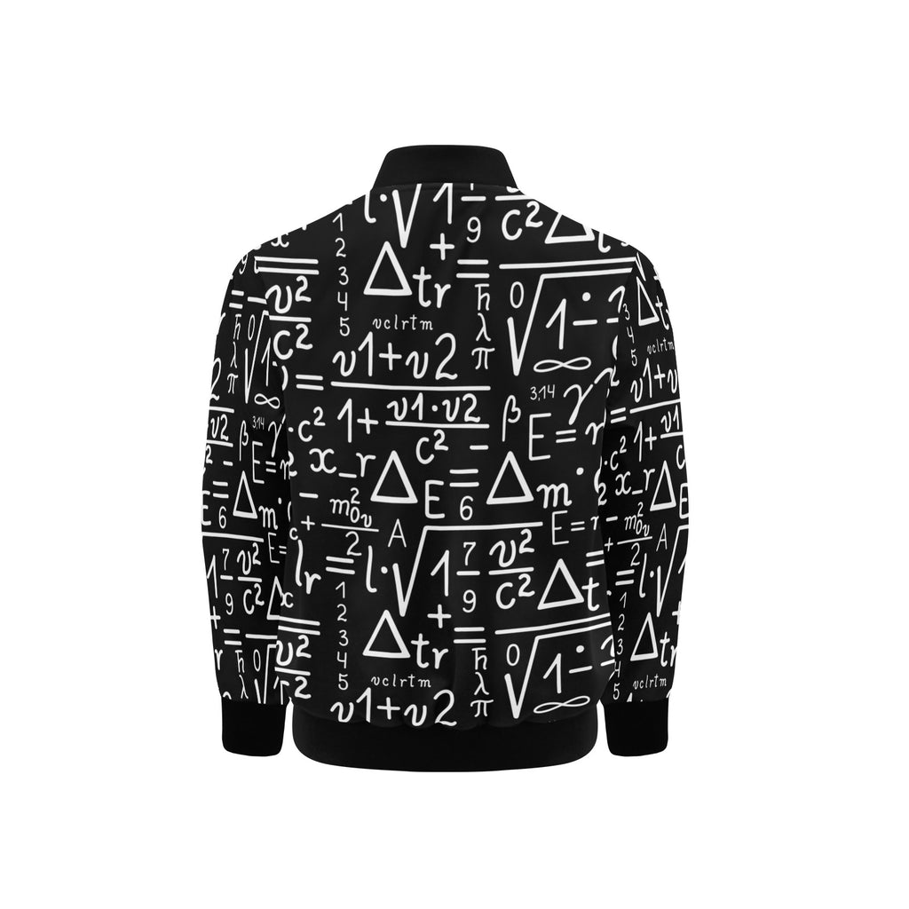 Mathematics Kids Bomber Jacket Kids Bomber Jacket Maths Printed Offshore