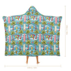 Summer Surf Kids Hooded Blanket 100cm x 130cm