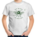 Save The Bees - Kids Youth T-Shirt White Kids Youth T-shirt animal Environment Printed In Australia