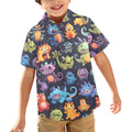 Monster Mania Junior Kids Hawaiian Shirt 6-7Y Junior Kids Hawaiian Shirt 2-7 Printed Offshore