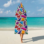 Graphic 80's Kids Hooded Blanket 100cm x 130cm