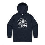 Do Your Own Thing - Womens Hoodie Navy Womens Hoodie Printed In Australia