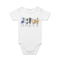 Cute Music Characters AS Colour Baby Bodysuit
