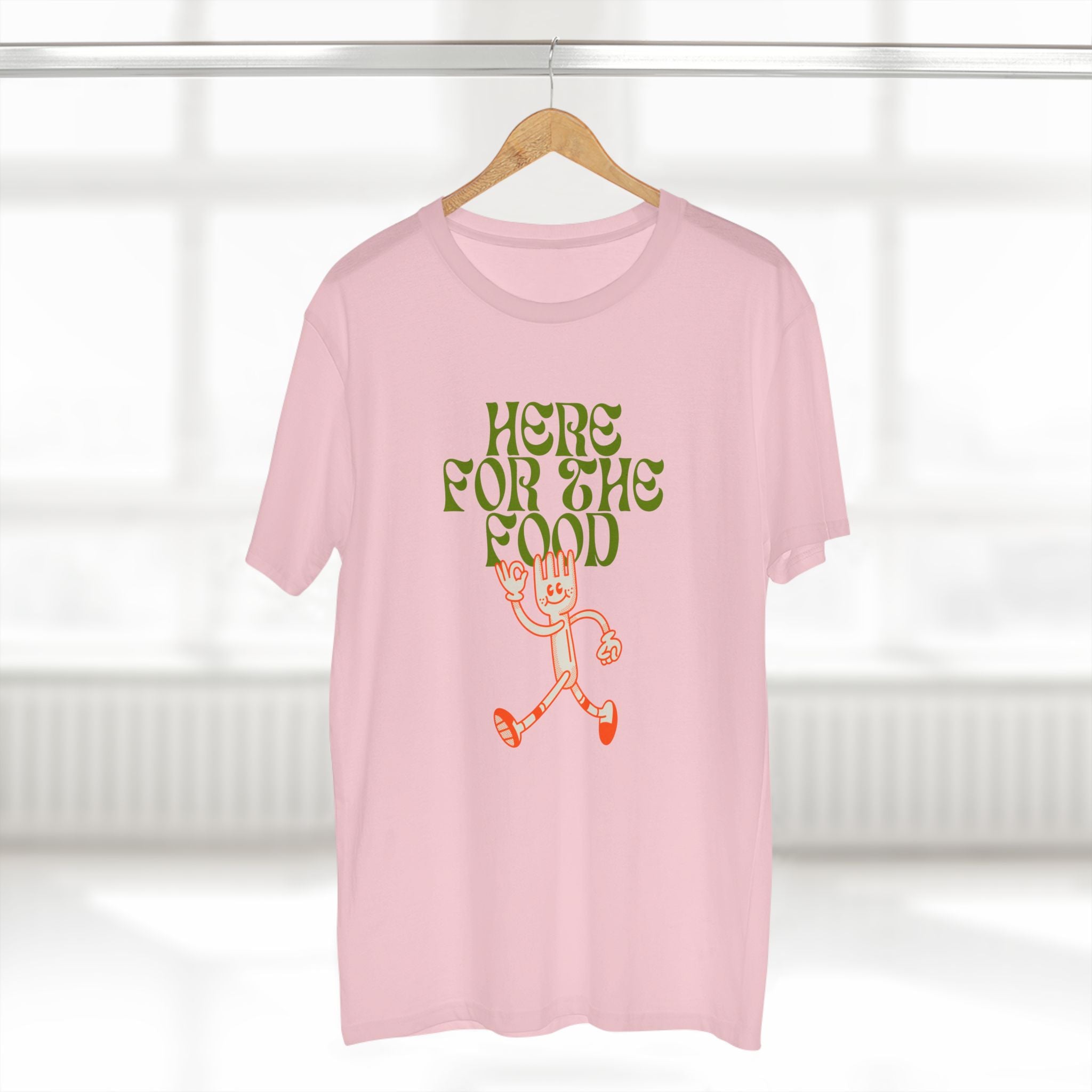 Here For The Food - Mens Adult Staple Tee