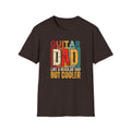 Guitar Dad Unisex Softstyle T-Shirt Dark Chocolate Unisex Adult T-shirt Australian Printer Dad Music