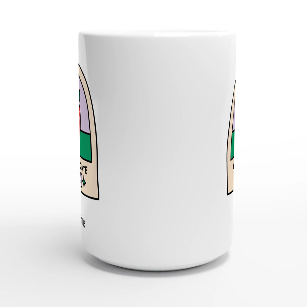 Personalise - We Appreciate You, Teacher, Apple - White 15oz Ceramic Mug Personalised 15oz Mug customise Globally Fulfilled personalise Teacher