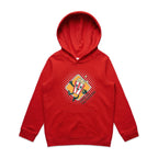 Hand Me The Popcorn - Kids Hoodie Red Kids Hoodie Printed In Australia