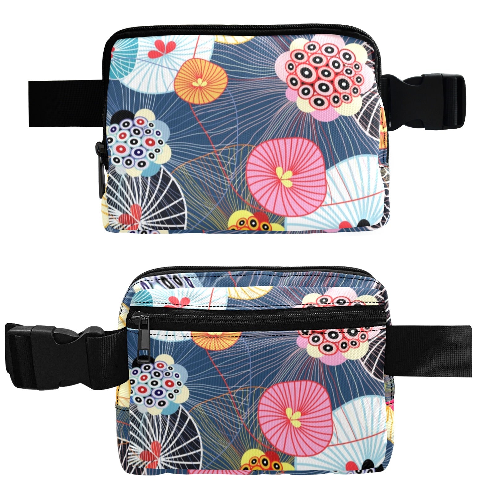 Abstract Floral - Belt Bag