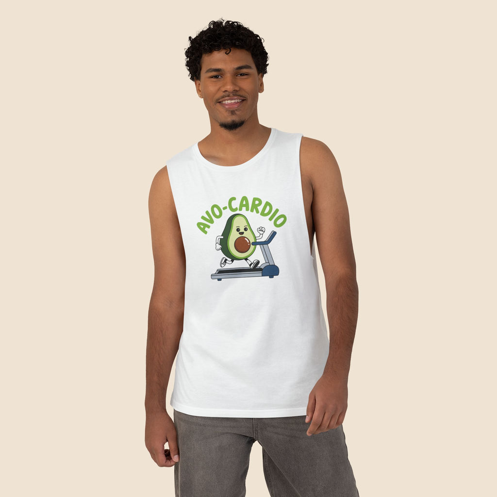 Avo-Cardio, Avocado Treadmill - Unisex Barnard Tank